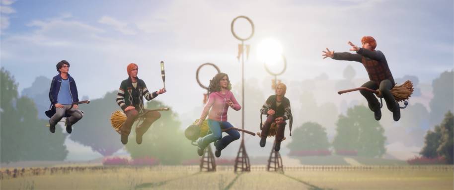 HP-quidditch-champions-burrow-pitch-harry-ron-hermione-fred-george-landscape